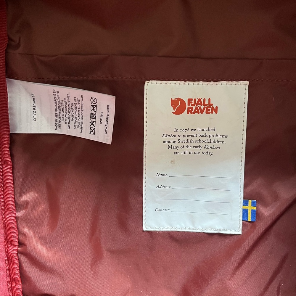 Kånken Red Backpack - Picture 4 of 4